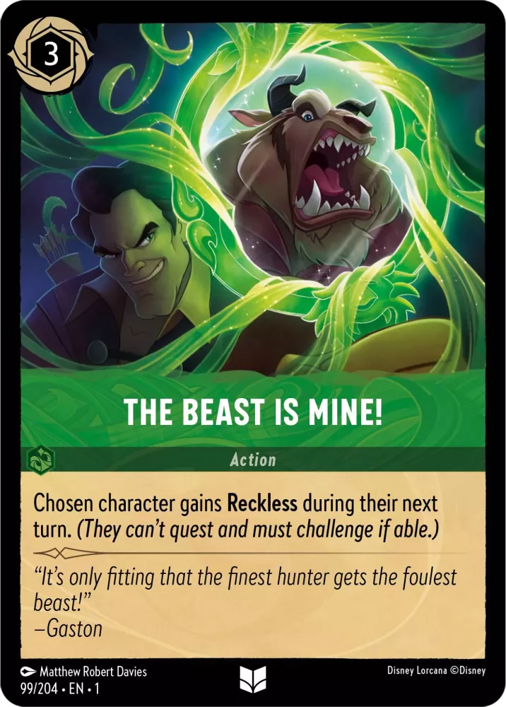 Disney Lorcana - 1TFC - 099 - The Beast is Mine! - Singles - The First Chapter