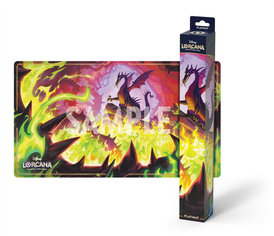 Disney Lorcana Winterspell Dragon Fire Playmat set 11